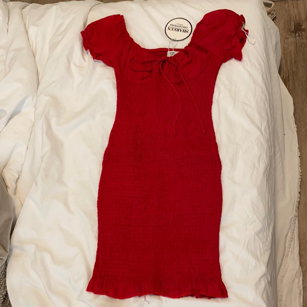 Size 6 red form fitting dress
